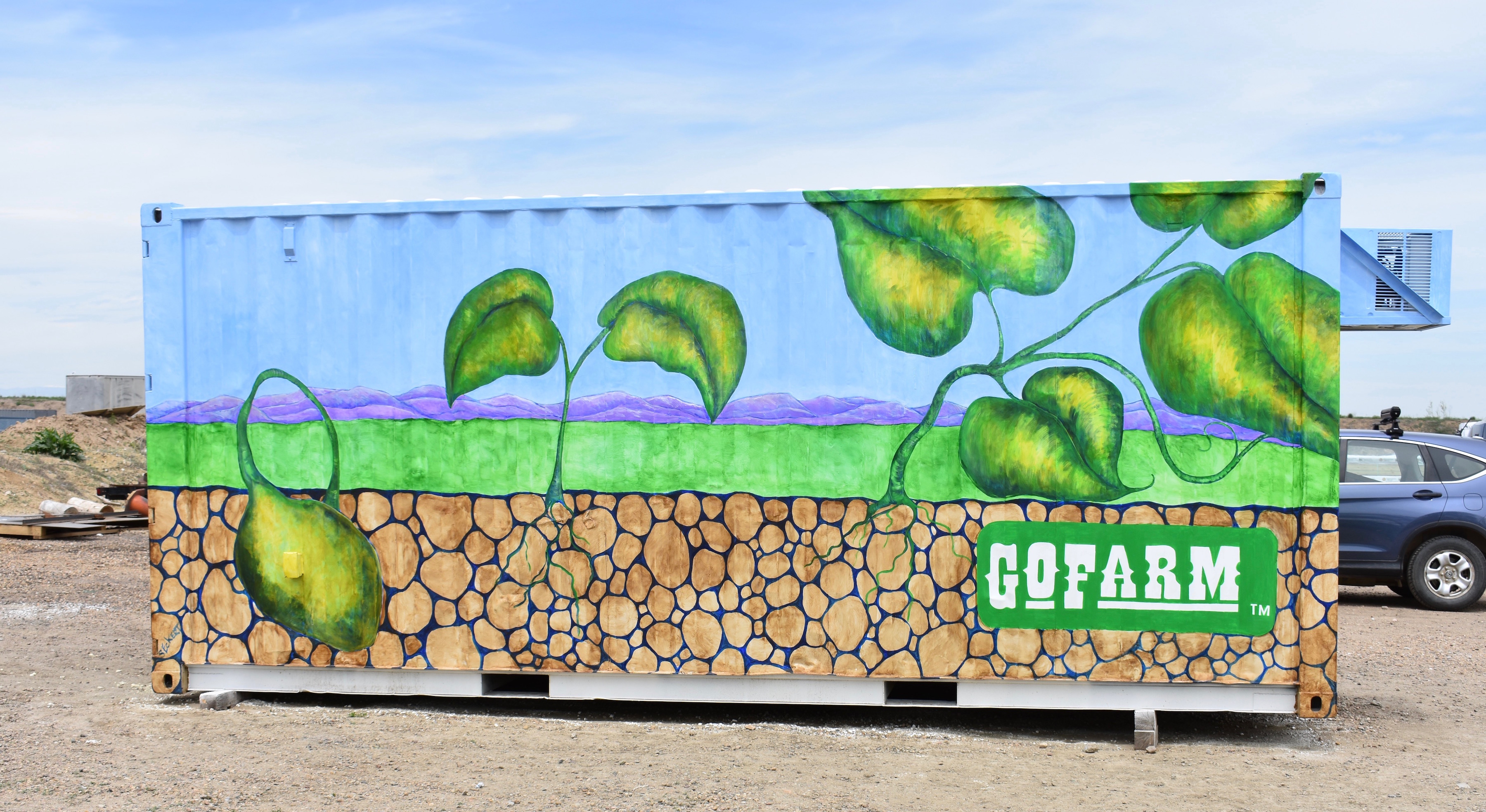 The new GoFarm container in Arvada